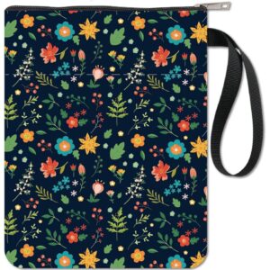 Wrapped & Carried — Black Floral Leaf